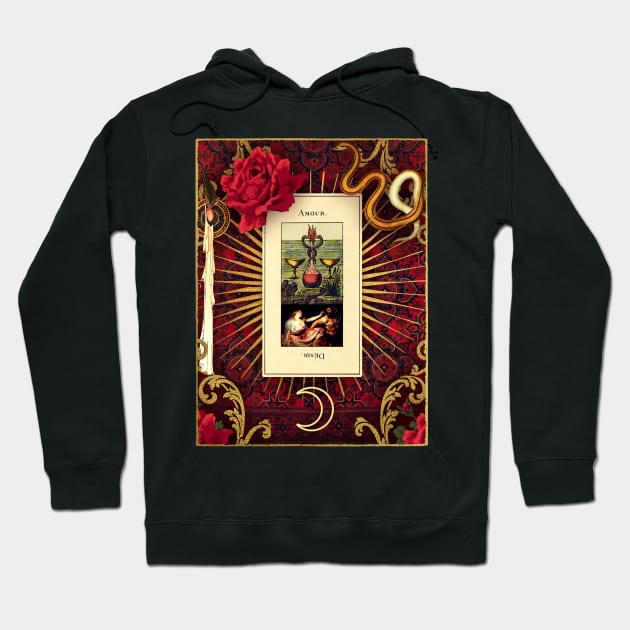 grand etteilla tarot, part I - two of cups Hoodie by jennyariane